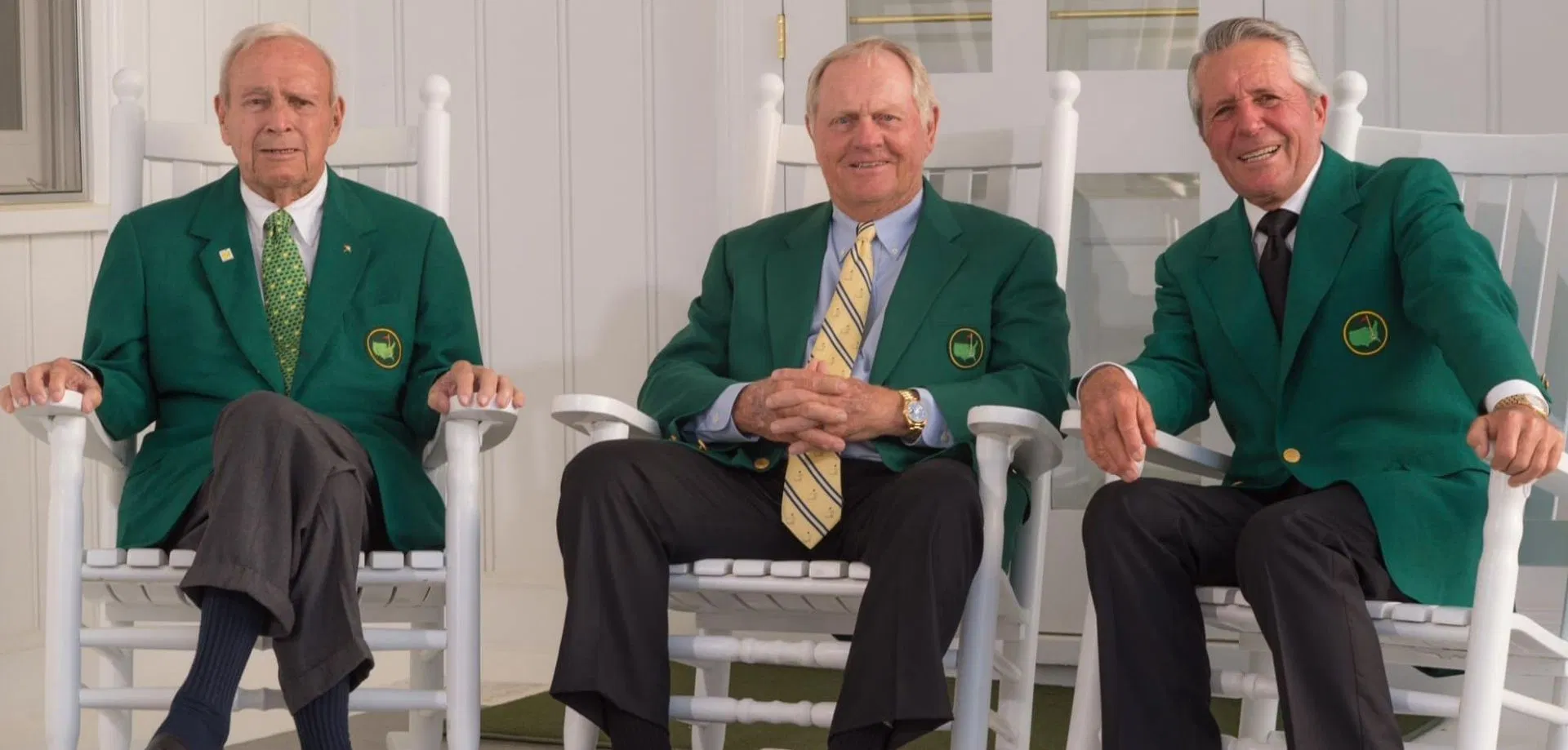 Three green jackets